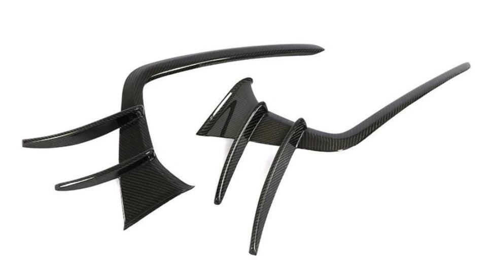 Carbon Fiber Car Front Bumper Splitters passend für Audi A7 Sline S7