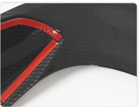 Carbon Fiber Rear Trunk Spoiler Roof Wing passend für Audi RS4 B9 Avant Wagon