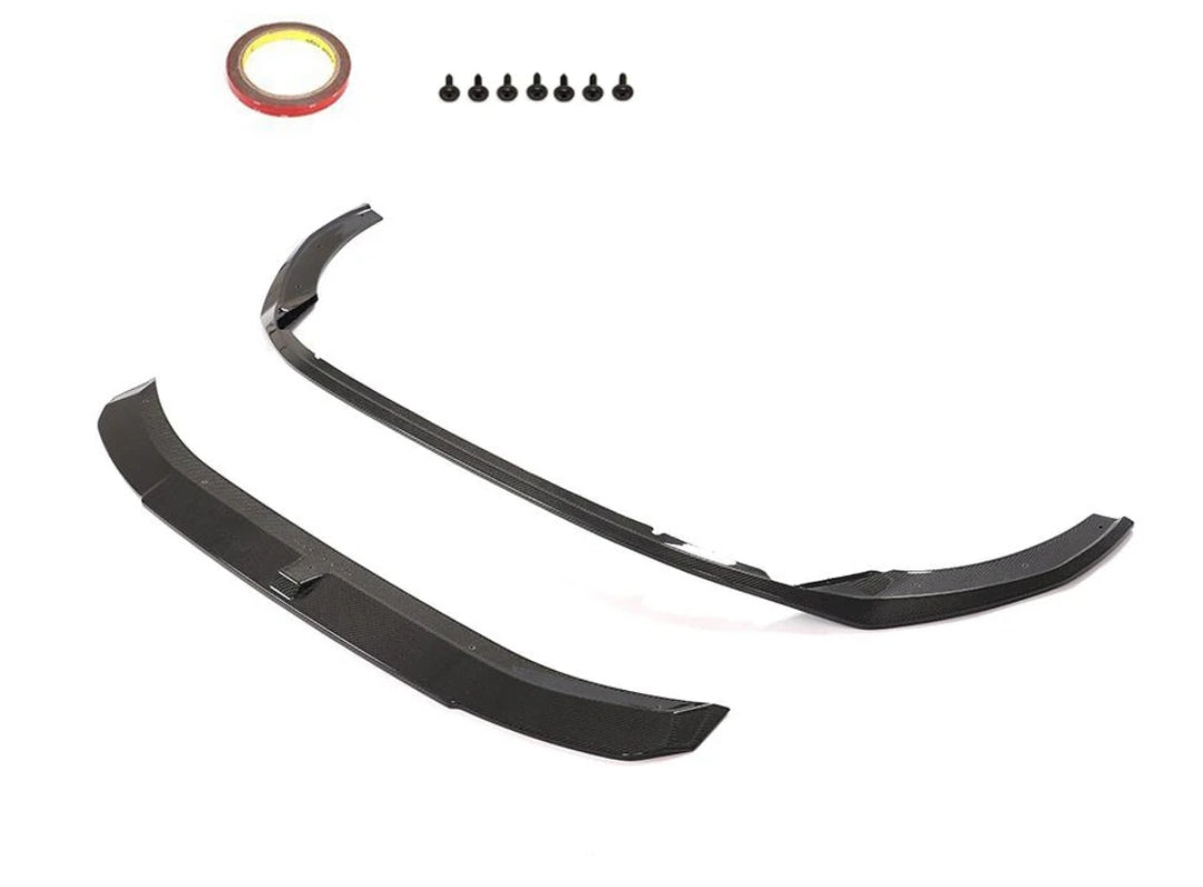 Carbon Fiber Car Front Bumper Splitters passend für Audi A4 B9 Sline S4 B9.5 Sedan