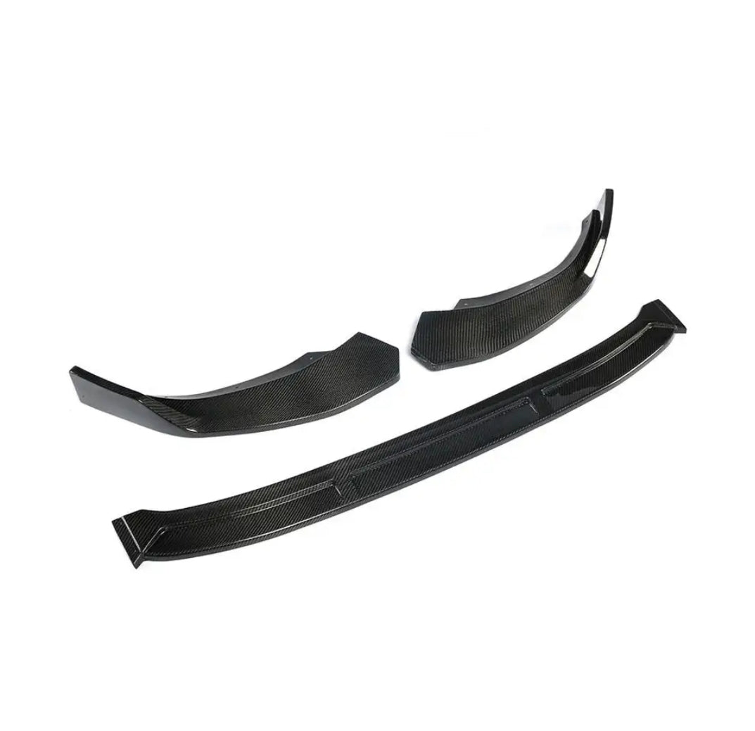 Carbon Fiber Front Bumper Spoiler passend für Audi A4 Sline S4 Sedan