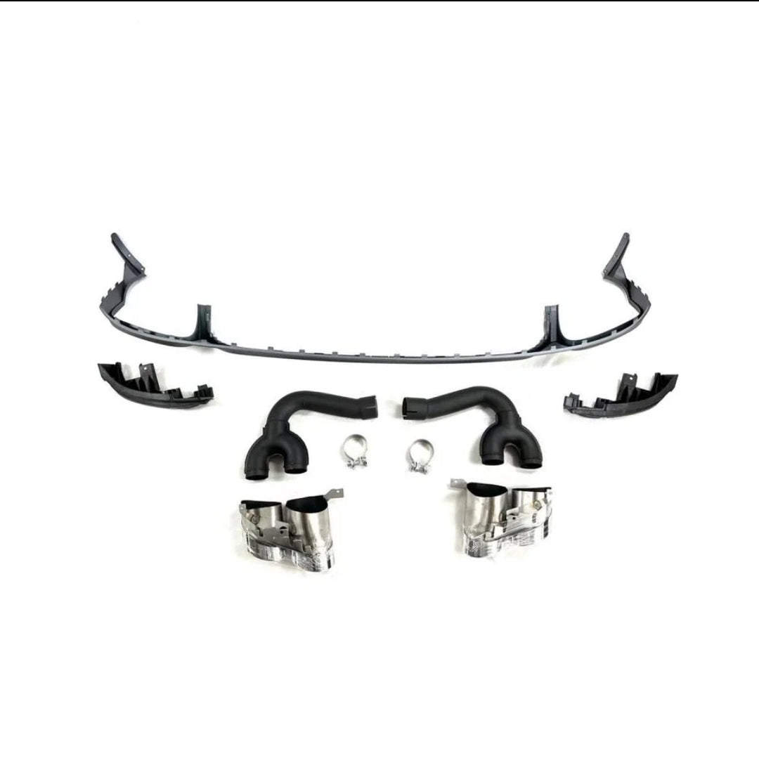 Carbon Fiber Car Rear Bumper Diffuser passend für Audi Q8