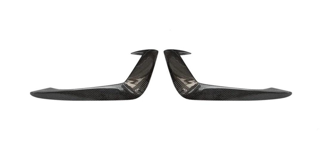 Carbon Fiber Front Fog Lamp Fin Splitters passend für Audi A4 B9 Sline S4