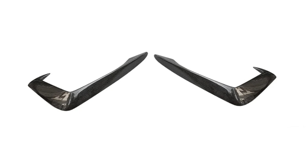 Carbon Fiber Front Fog Lamp Fin Splitters passend für Audi A4 B9 Sline S4