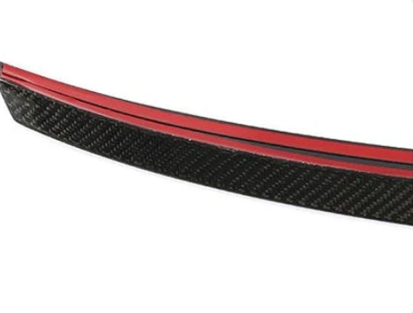 Carbon Fiber Rear Trunk Spoiler Boot Lip Wing passend für Audi A4 B9 Sline S4 Sedan