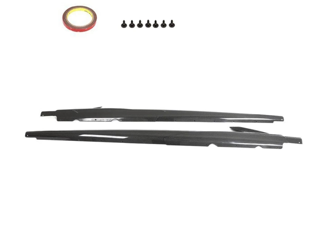 Carbon Fiber Car Side Skirts passend für Audi R8 V10 GT Performance Coupe Spyder