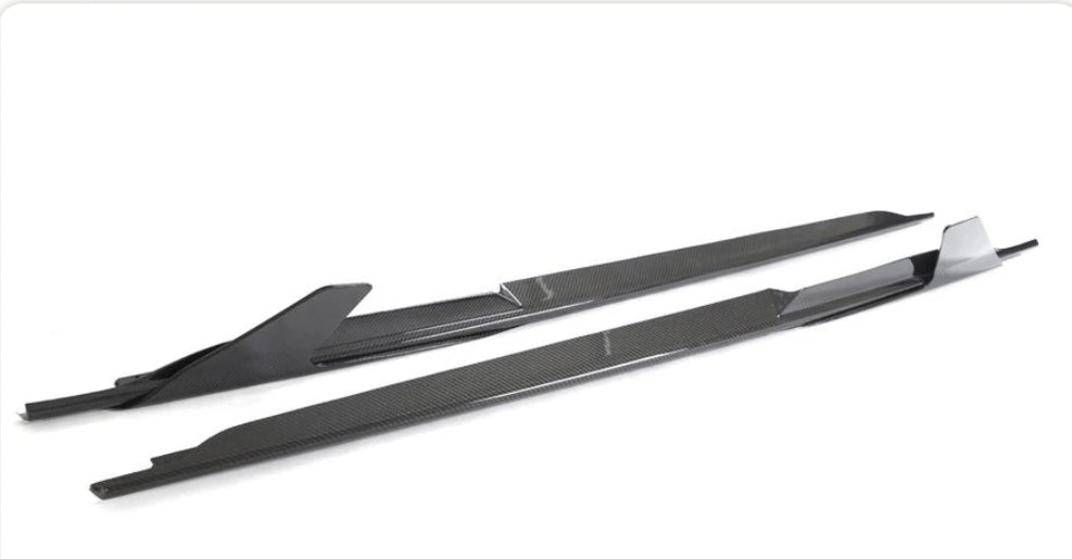 Carbon Fiber Car Side Skirts passend für Audi R8 V10 GT Performance Coupe Spyder