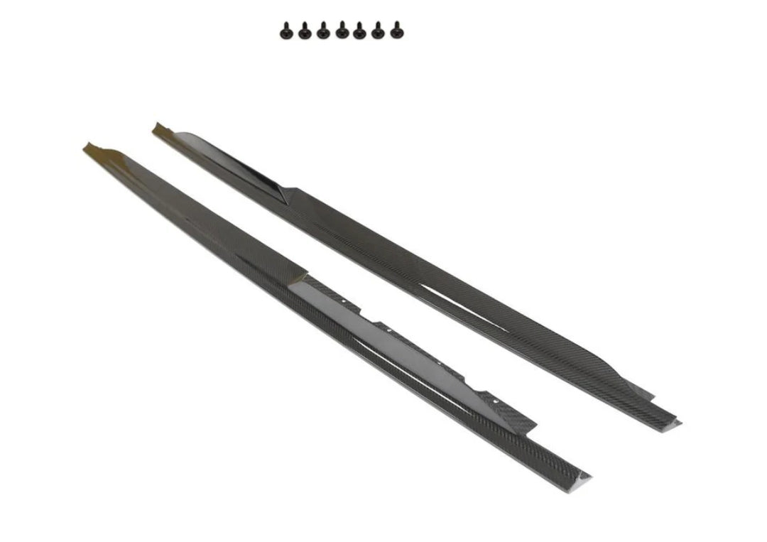 Carbon Fiber Car Side Skirts passend für Audi R8 V10 GT Performance Coupe