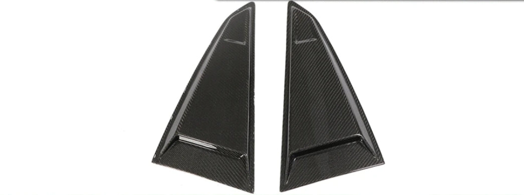 Carbon Fiber Car Rear Window Louver Trims Covers passend für Audi TT TTS TTRS Coupe