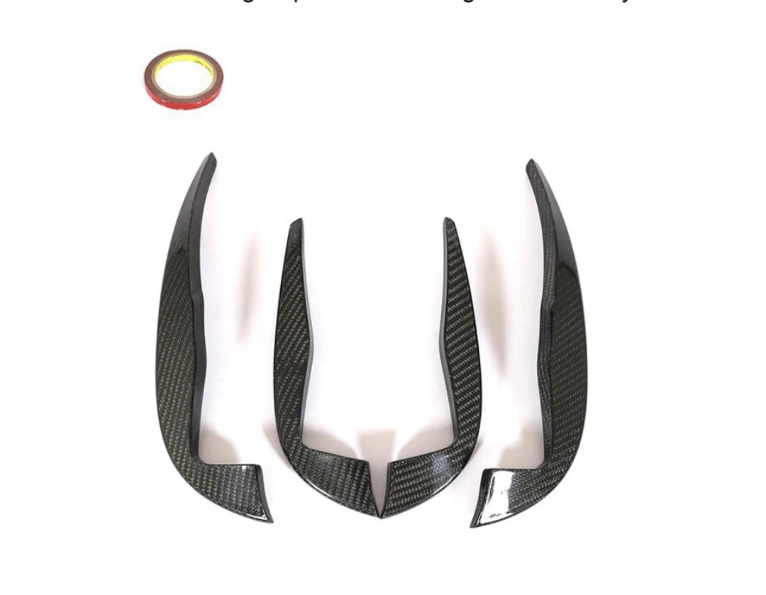 Carbon Fiber Car Front Bumper Canards passend für Audi TTRS MK3