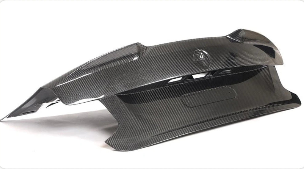 Carbon Fiber Car Rear Bumper Trunk Spoiler Gate Cover passend für BMW F22 F87 M2 M2C Coupe