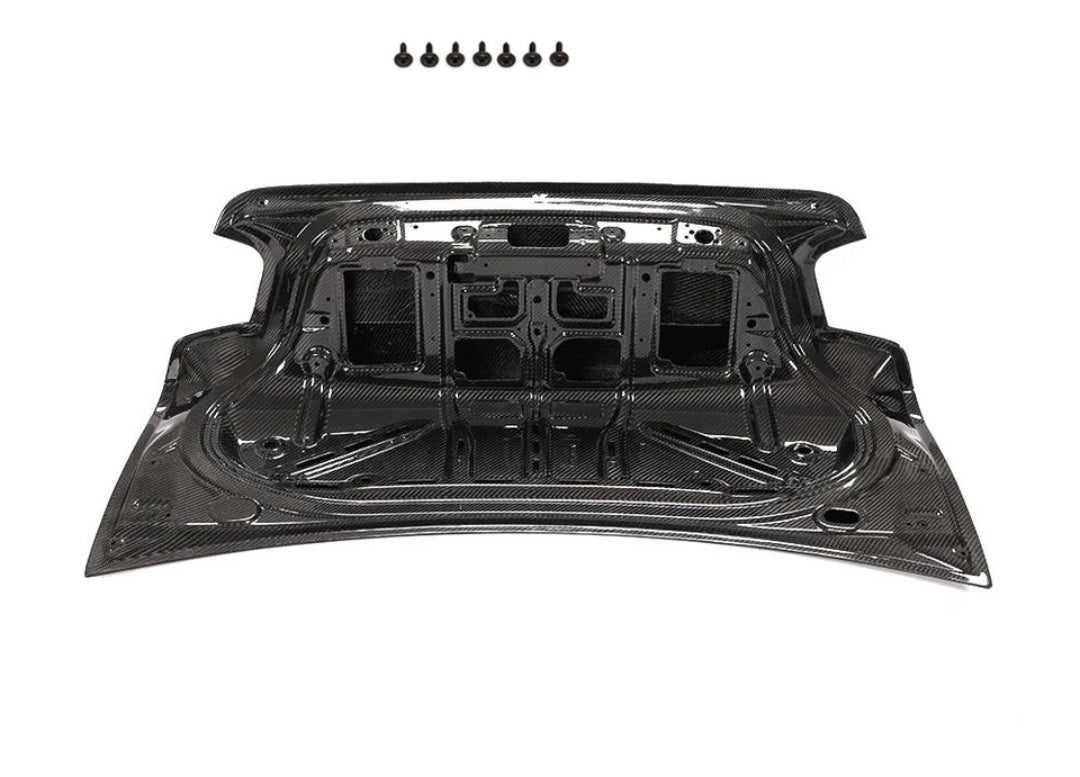 Carbon Fiber Car Rear Bumper Trunk Spoiler Gate Cover passend für BMW F22 F87 M2 M2C Coupe