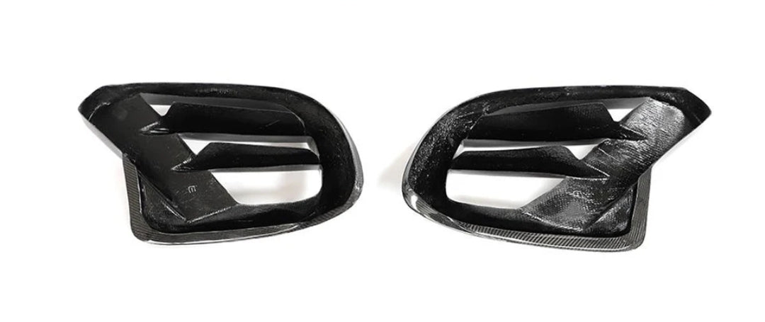 Carbon Fiber Car Front Fins Air Vent Cover passend für Mercedes-Benz GLE Class W167 C167 GLE450 GLE53 GLE63