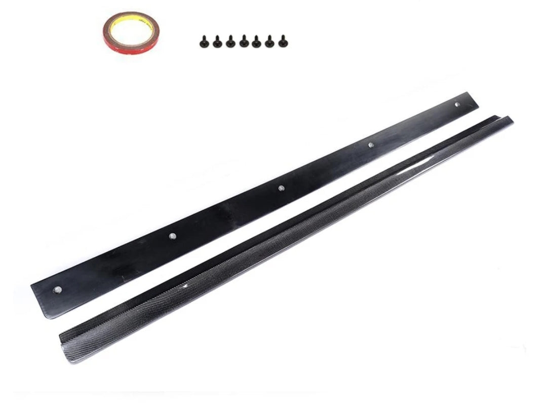 Carbon Fiber Car Side Skirts passend für Mercedes-Benz C-Class W204 C63 AMG 4-Door