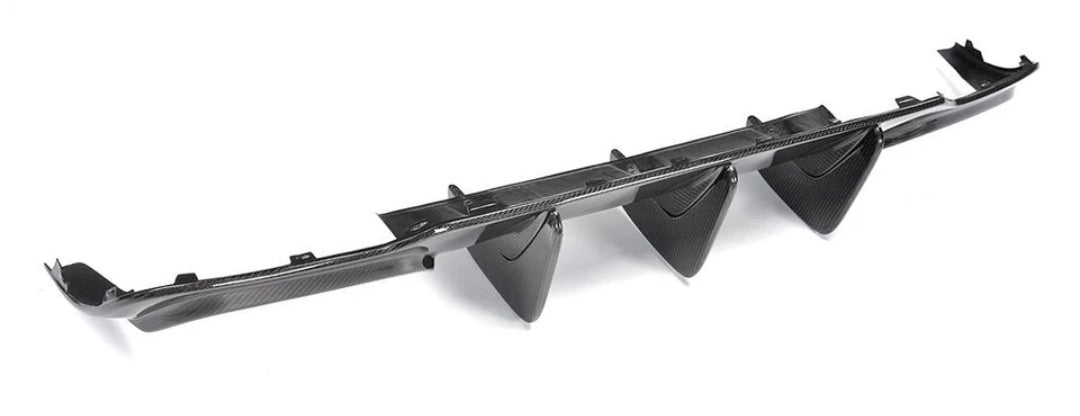 Carbon Fiber Car Rear Bumper Diffuser Lip Spoiler passend für Mercedes-Benz C Class W204 C63 AMG C300 Sport Sedan Coupe