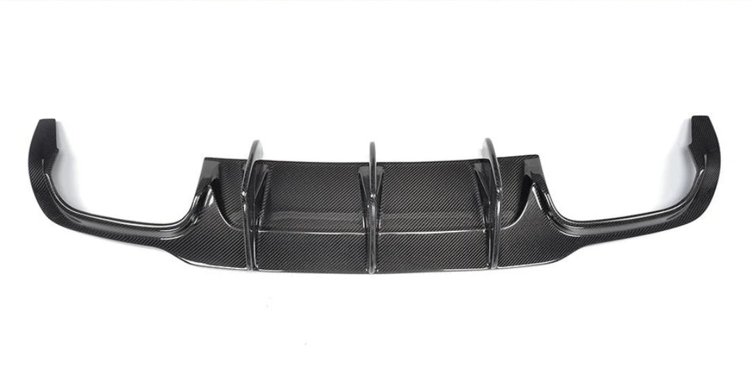 Carbon Fiber Car Rear Bumper Diffuser Lip Spoiler passend für Mercedes-Benz C Class W204 C63 AMG C300 Sport Sedan Coupe