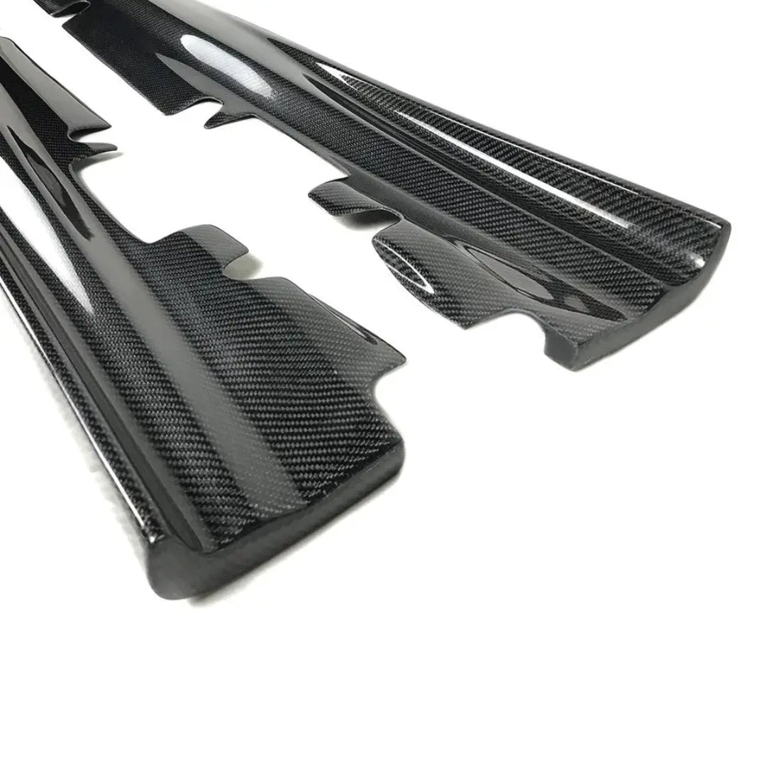 Carbon Fiber Side Skirt passend für Mercedes-Benz W176 A Class Sport A45 AMG A180 A200 A45 W177 CLA Class CLA200 CLA220 CLA45