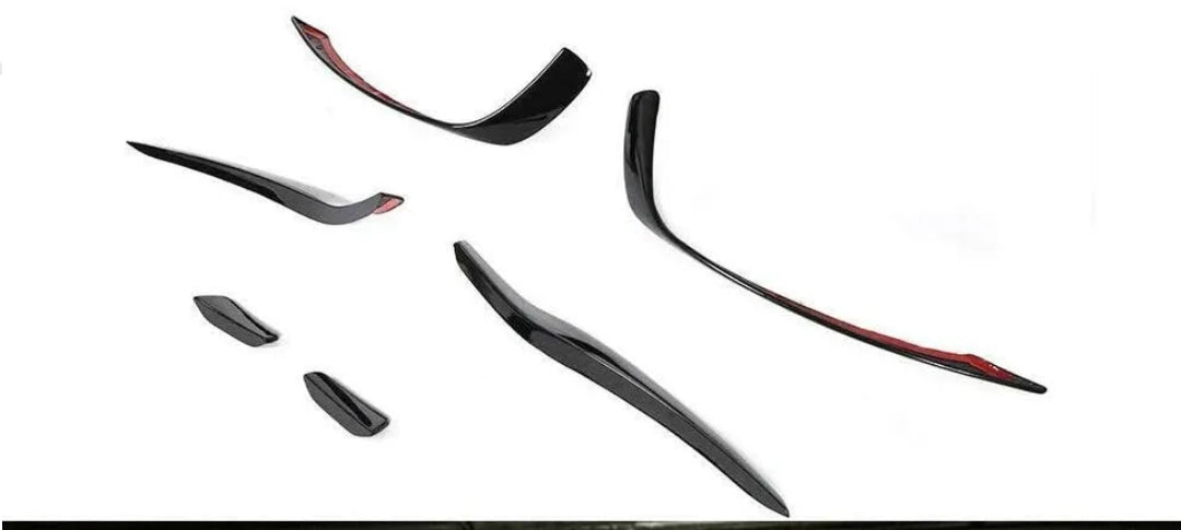 Carbon Fiber Car Front Bumper Canards passend für Mercedes-Benz W176 A250 A45 AMG