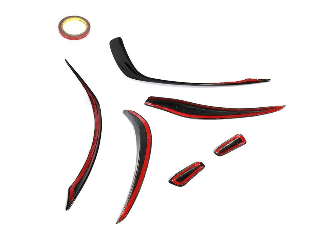 Carbon Fiber Car Front Bumper Canards passend für Mercedes-Benz W176 A250 A45 AMG