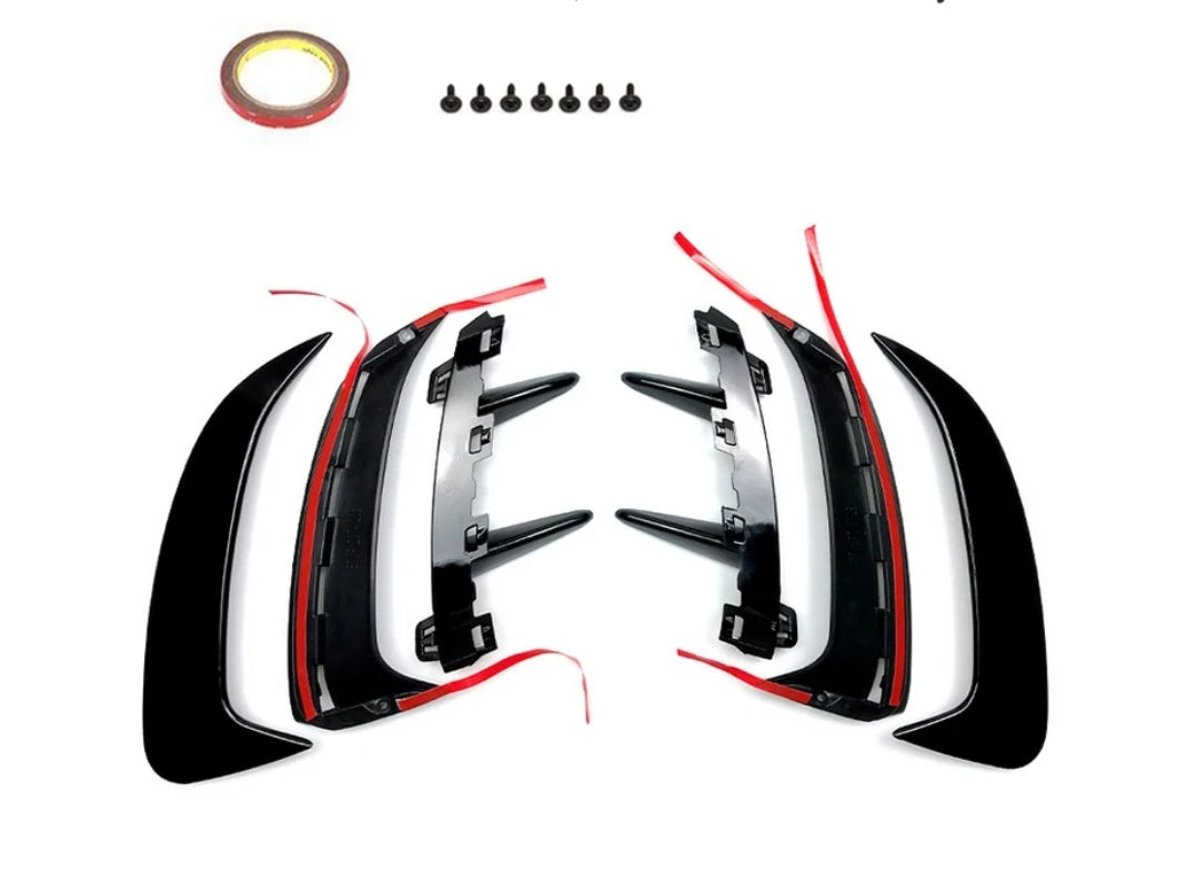 Carbon Fiber Car Rear Bumper Canards passend für Mercedes-Benz Class A W177 A180 A200 A250 Sport