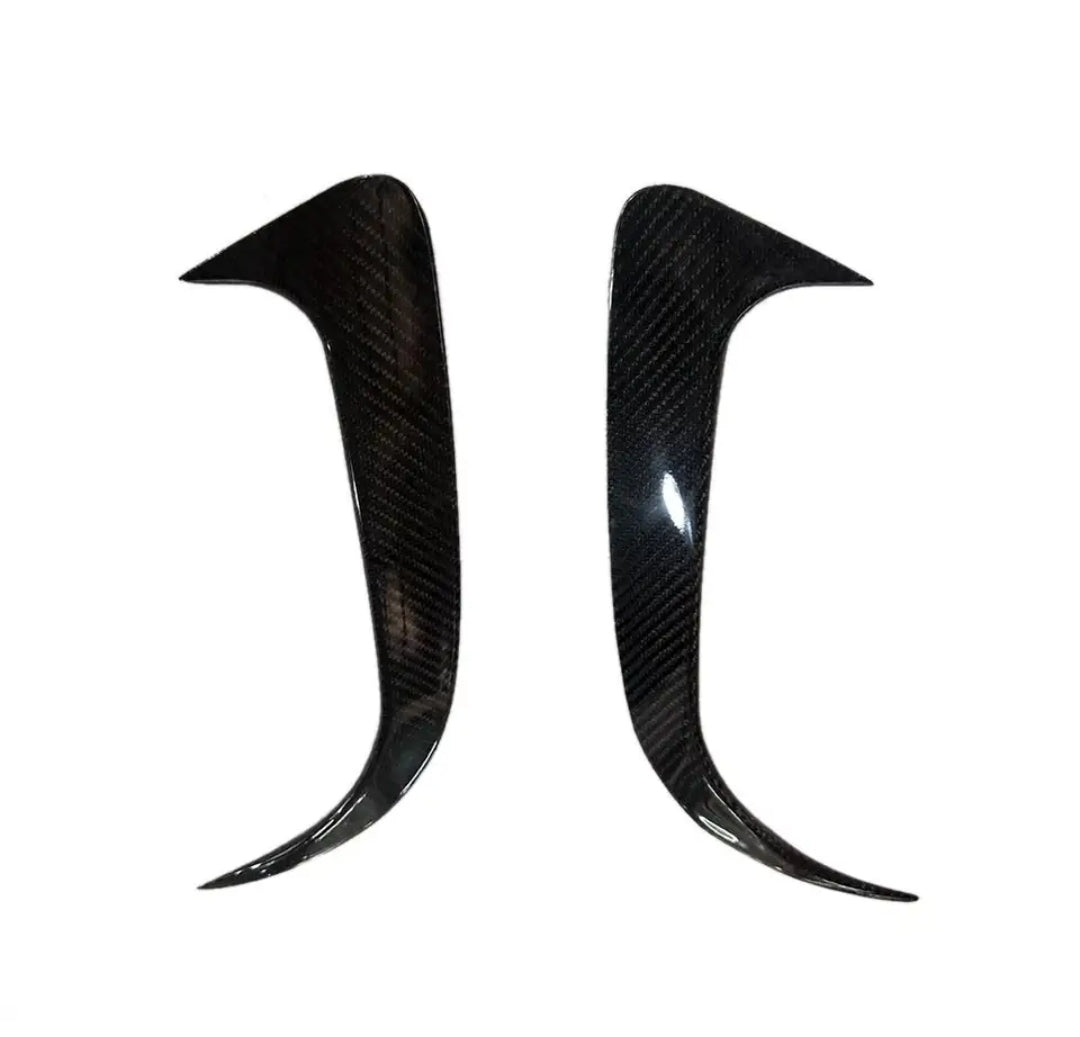 Carbon Fiber Car Rear Bumper Splitter Canards passend für Mercedes-Benz C117 CLA250 260 CLA45 AMG