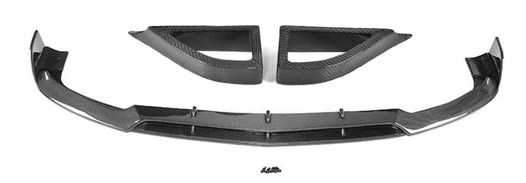 Carbon Fiber Car Front Bumper Lip Splitters Cupwings passend für Mercedes-Benz W218 CLS63 AMG S Sedan 4-Door