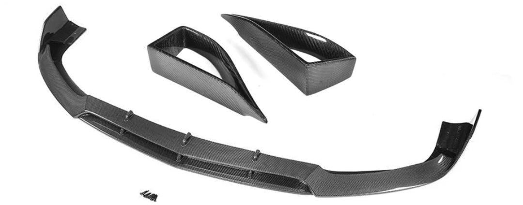 Carbon Fiber Car Front Bumper Lip Splitters Cupwings passend für Mercedes-Benz W218 CLS63 AMG S Sedan 4-Door
