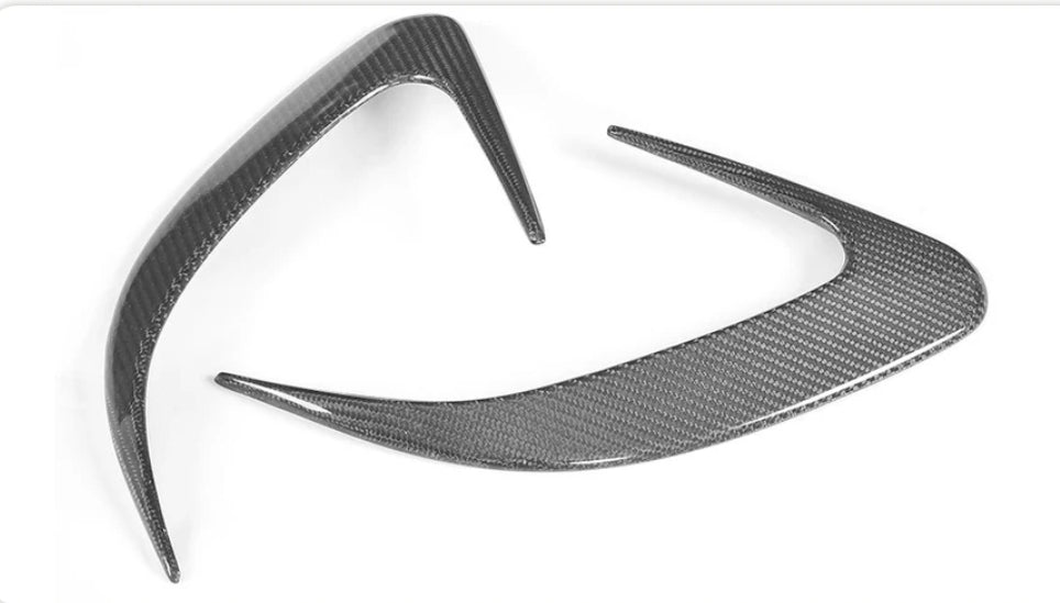 Carbon Fiber Car Rear Bumper Side Vent Canards passend für Mercedes-Benz W218 CLS Class Sedan 4-Door