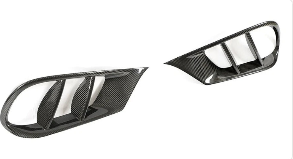 Carbon Fiber Car Fog Lamp Grill Air Vent Cover passend für Mercedes-Benz W212 4Matic Sport 4-Door