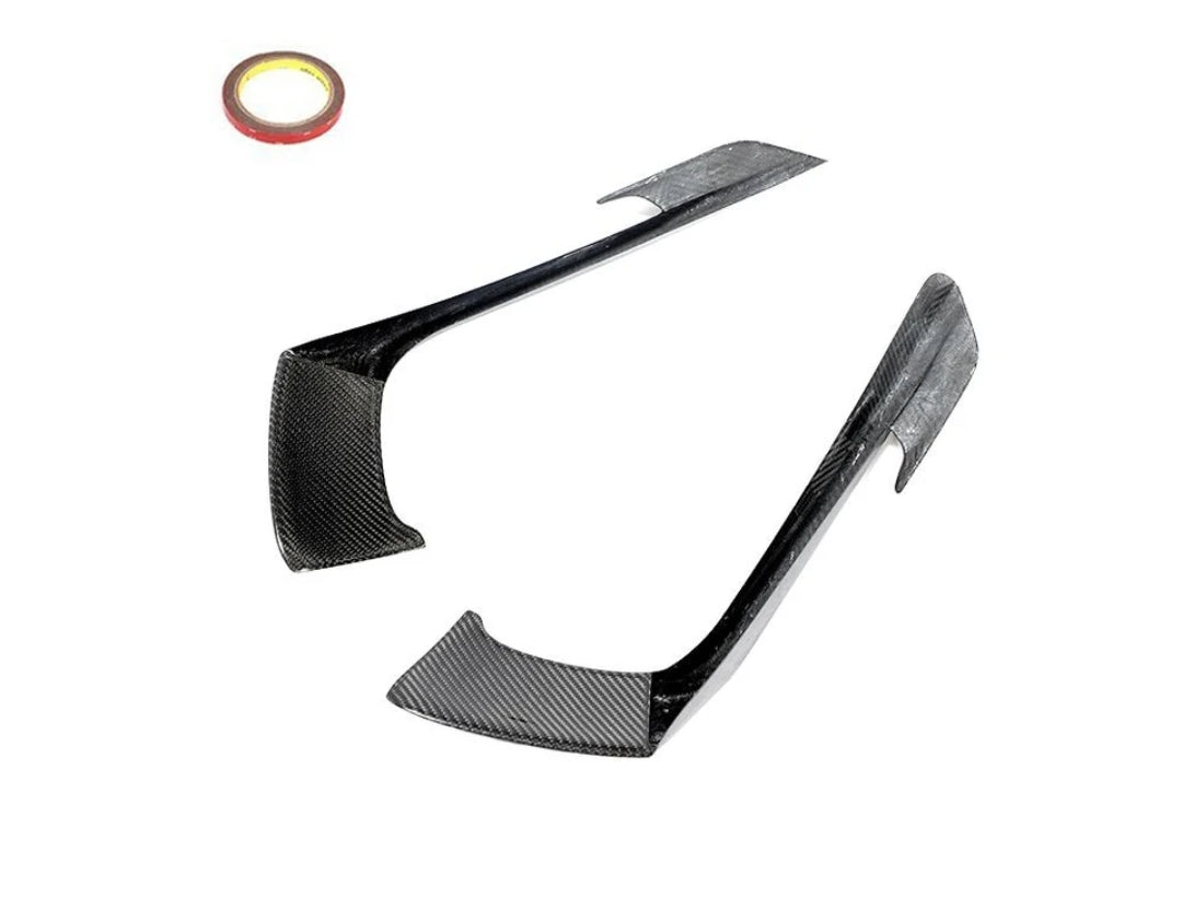 Carbon Fiber Car Front Bumper Fog Lamp Cover Trims passend für Porsche 718 Boxster Cayman Standard