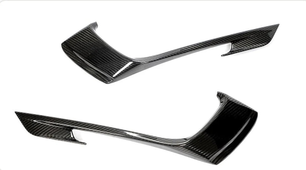 Carbon Fiber Car Front Bumper Fog Lamp Cover Trims passend für Porsche 718 Boxster Cayman Standard