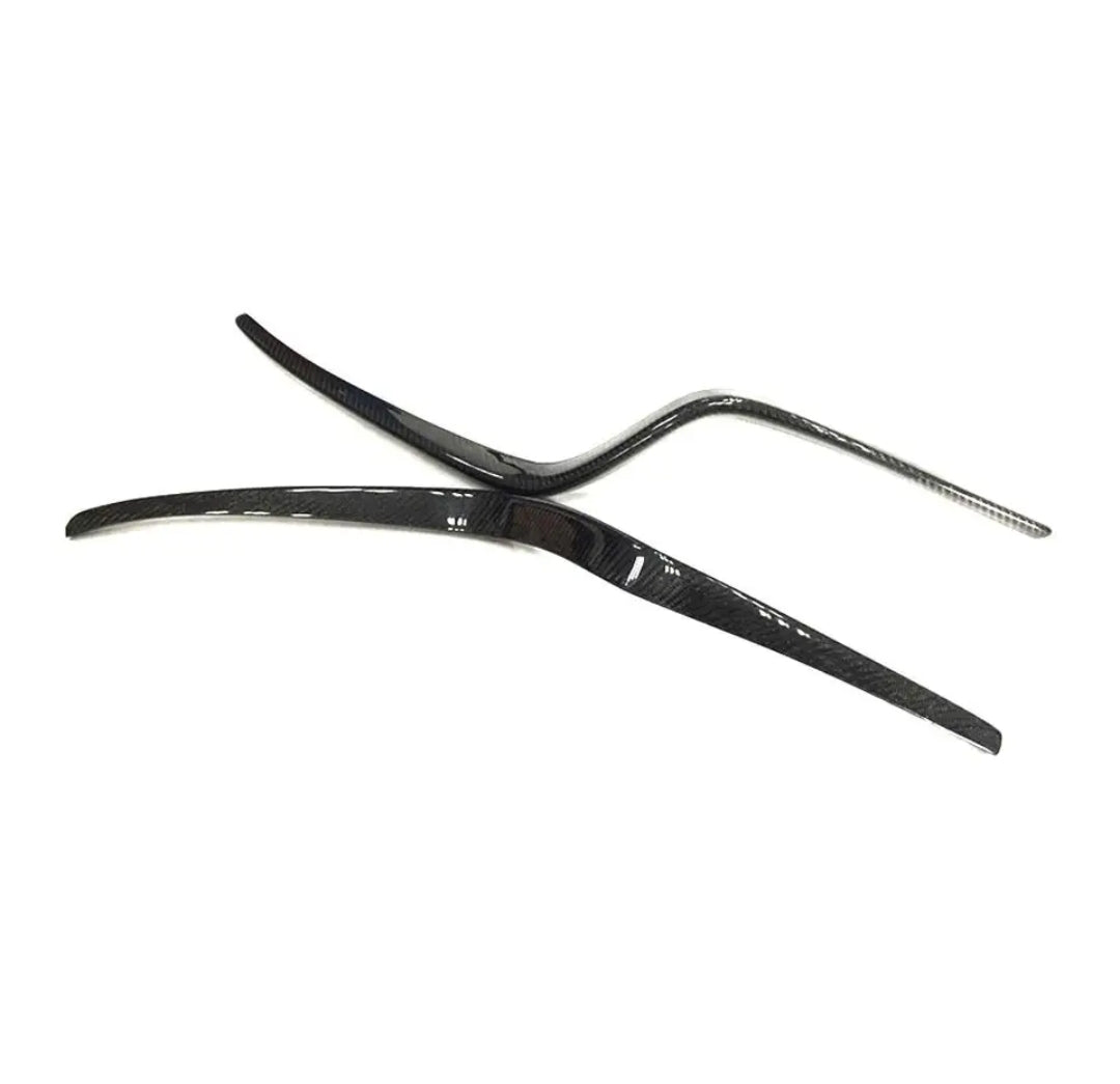 Carbon Fiber Car Front Bumper Air Vents Canards Grill passend für Porsche Macan Standard