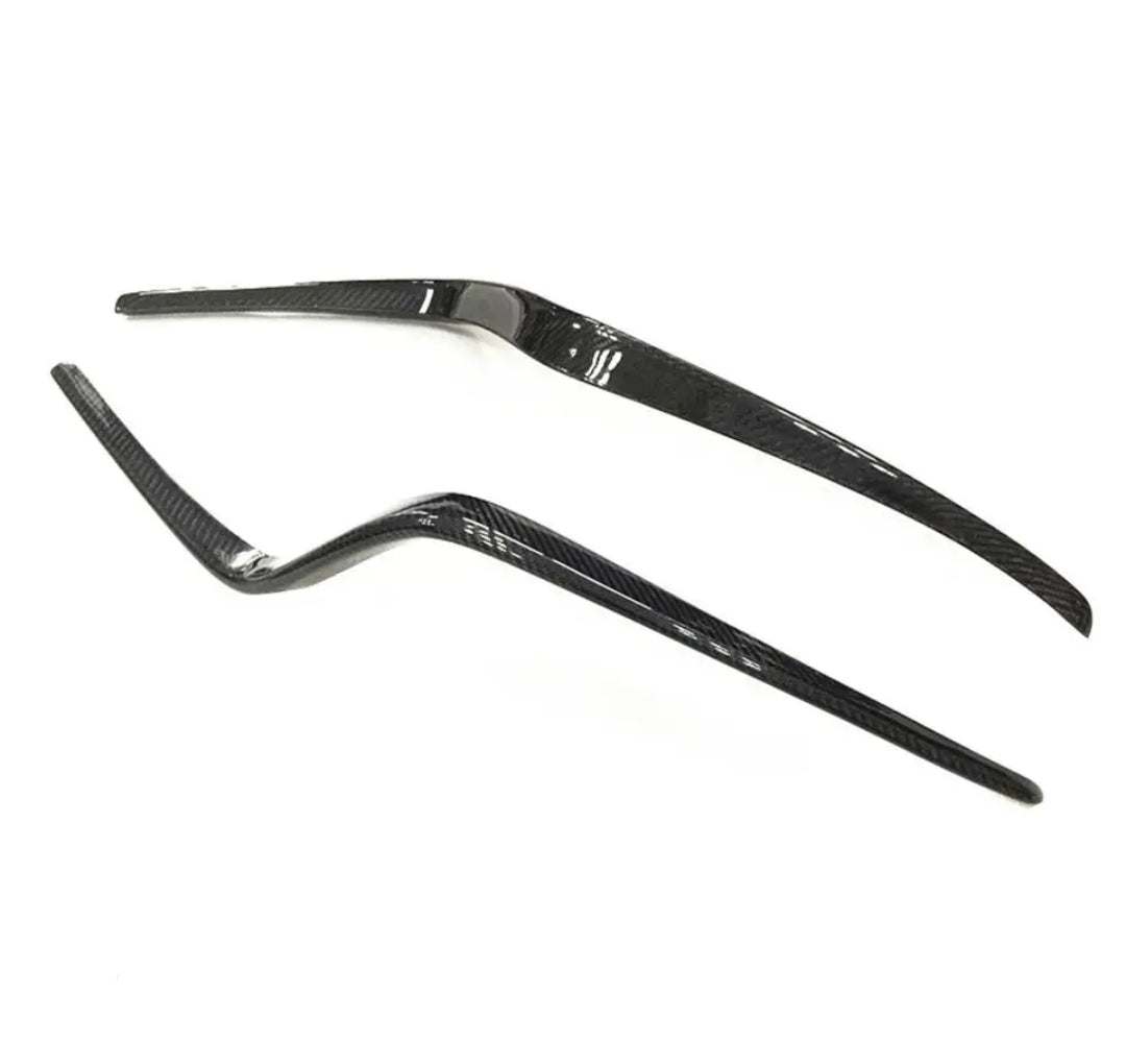 Carbon Fiber Car Front Bumper Air Vents Canards Grill passend für Porsche Macan Standard