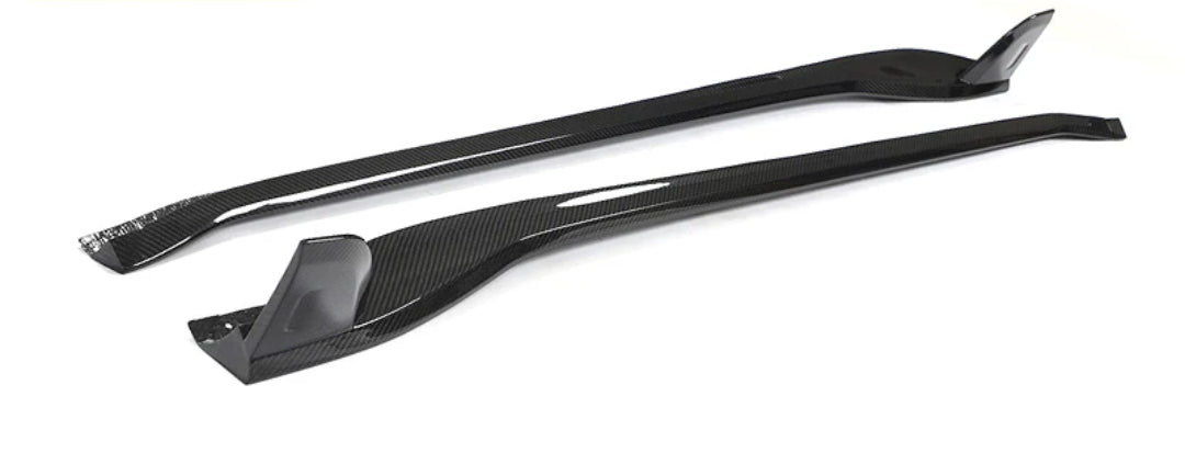 Carbon Fiber Car Side Skirts Splitters passend für Porsche 911 Turbo S