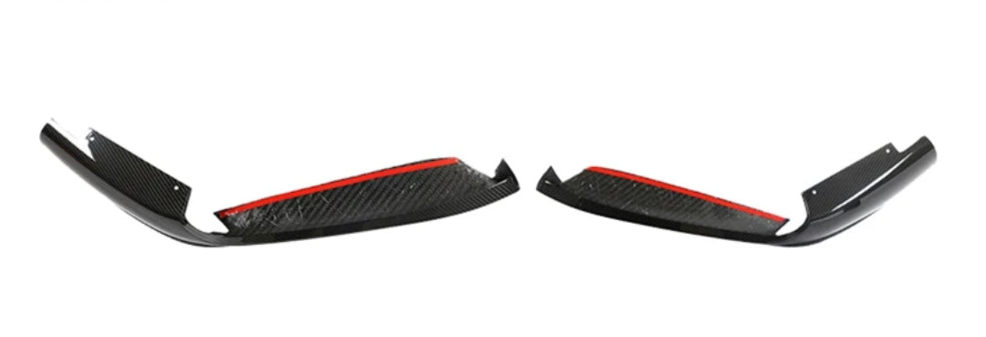 Carbon Fiber Car Front Bumper Splitters passend für Porsche 911 992 Standard 2-Door