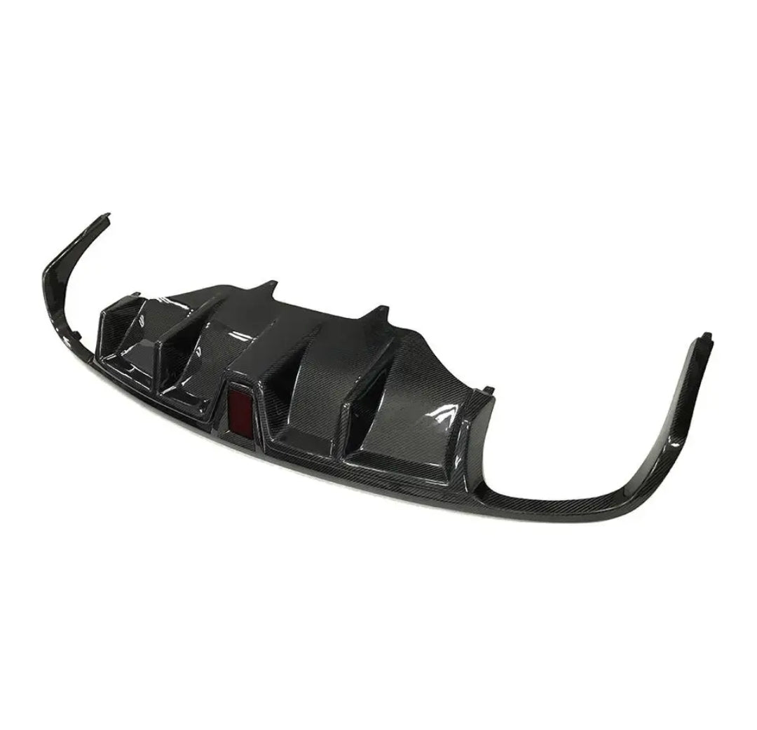 Carbon Fiber Car Rear Bumper Diffuser Lip passend für Porsche Macan