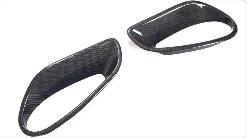 Carbon Fiber Car Side Fender Air Vent Covers passend für Porsche 911 Turbo