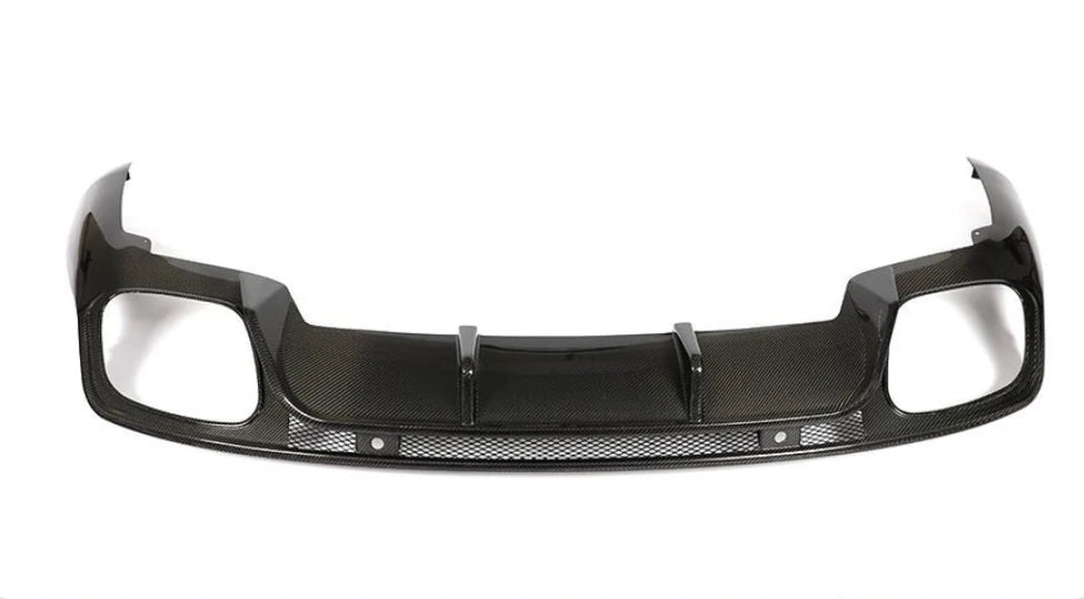 Carbon Fiber Car Rear Bumper Diffuser Lip Spoiler Guard passend für Porsche Panamera 971