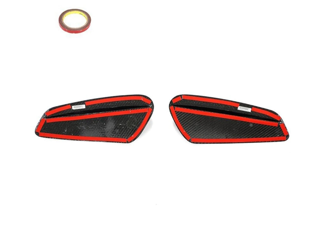 Carbon Fiber Car Side Air Vent Trims Cover passend für Porsche 911 922 2-Door