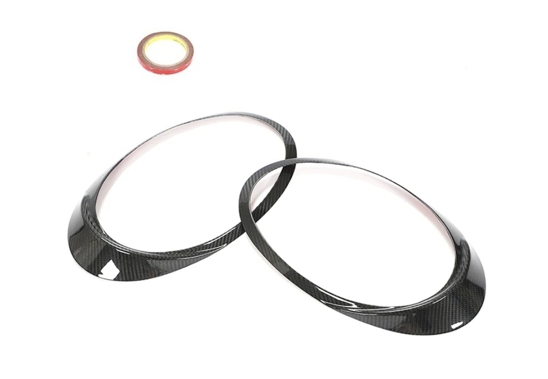 Carbon Fiber Car Headlight Eyebrows Canards passend für Porsche 911 922 Carrera 4 Turbo S GT