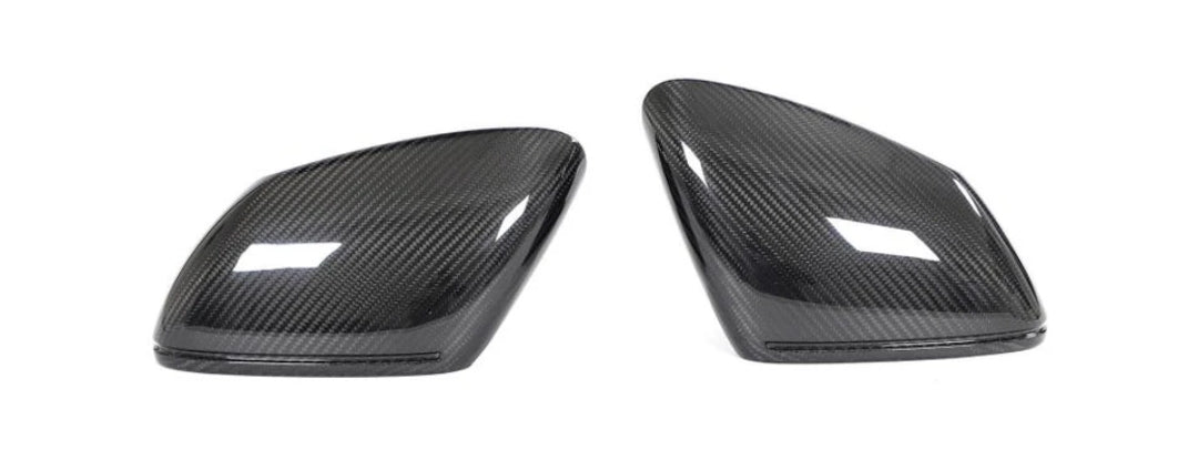 Carbon Fiber Car Rear View Mirror Covers Caps passend für Porsche Taycan Turbo S