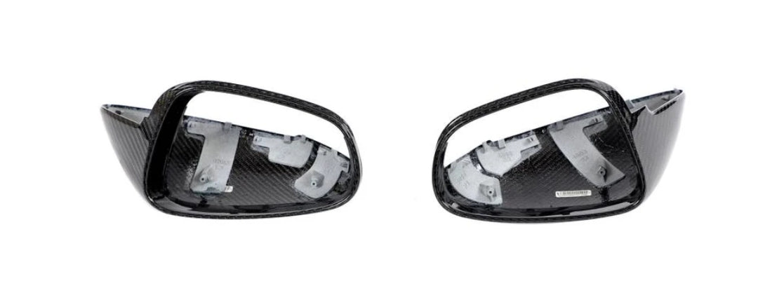 Carbon Fiber Car Rear View Mirror Covers Caps passend für Porsche Taycan Turbo S