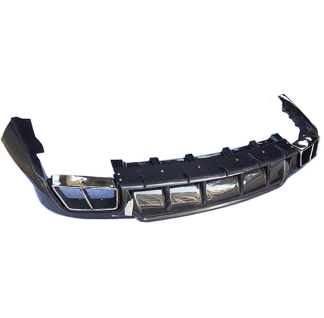 Carbon Fiber Car Rear Diffuser Spoiler With Exhaust Tips passend für Maserati Levante