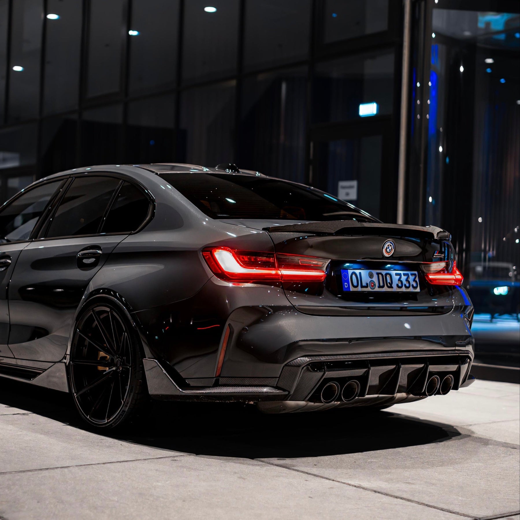 Dry Carbon Fiber Diffuser Strip passend für BMW G80 G81 M3 G82 G83 M4