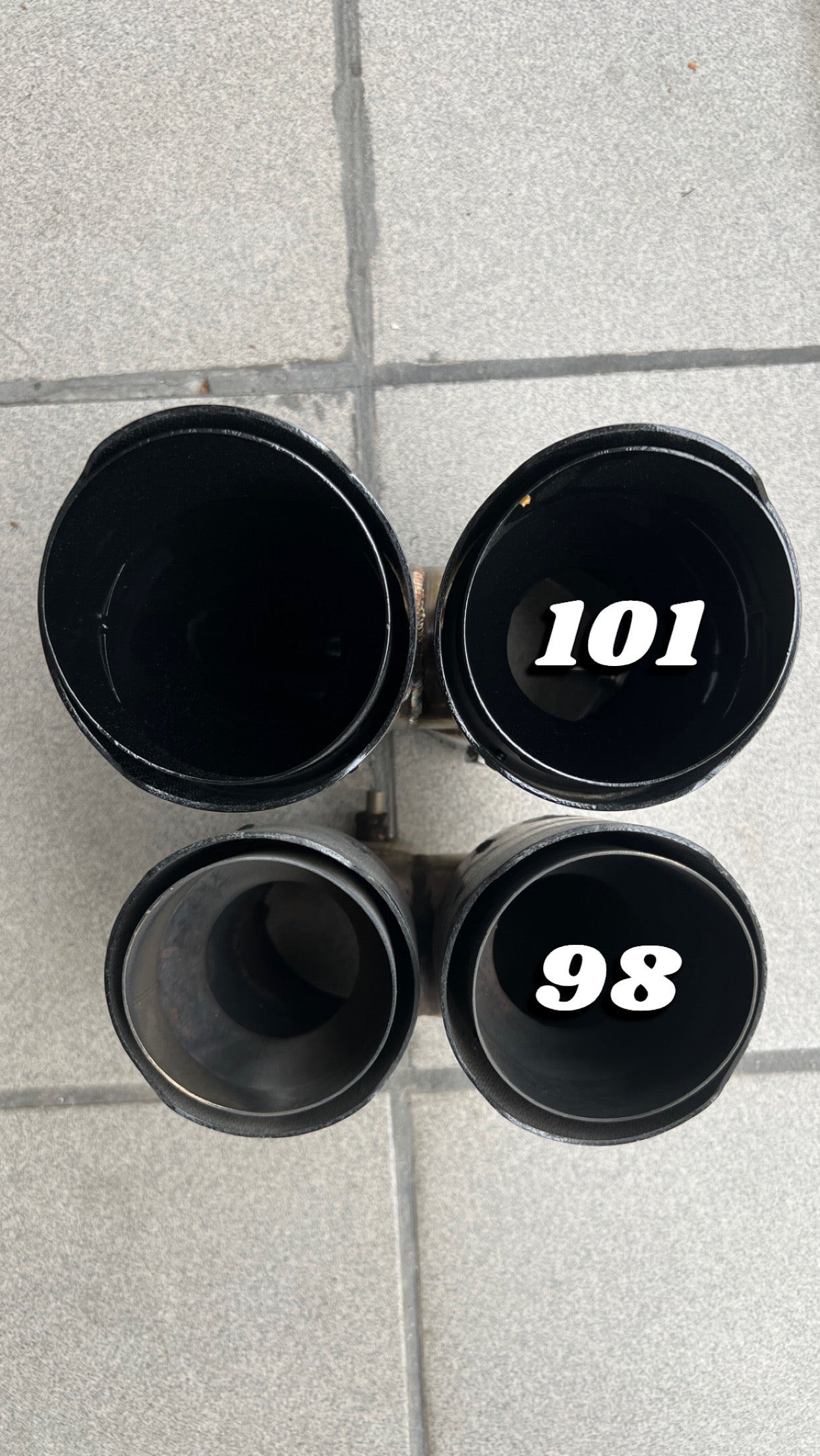101mm Exhaust Tips passend für BMW G20 G22 G42 M40i