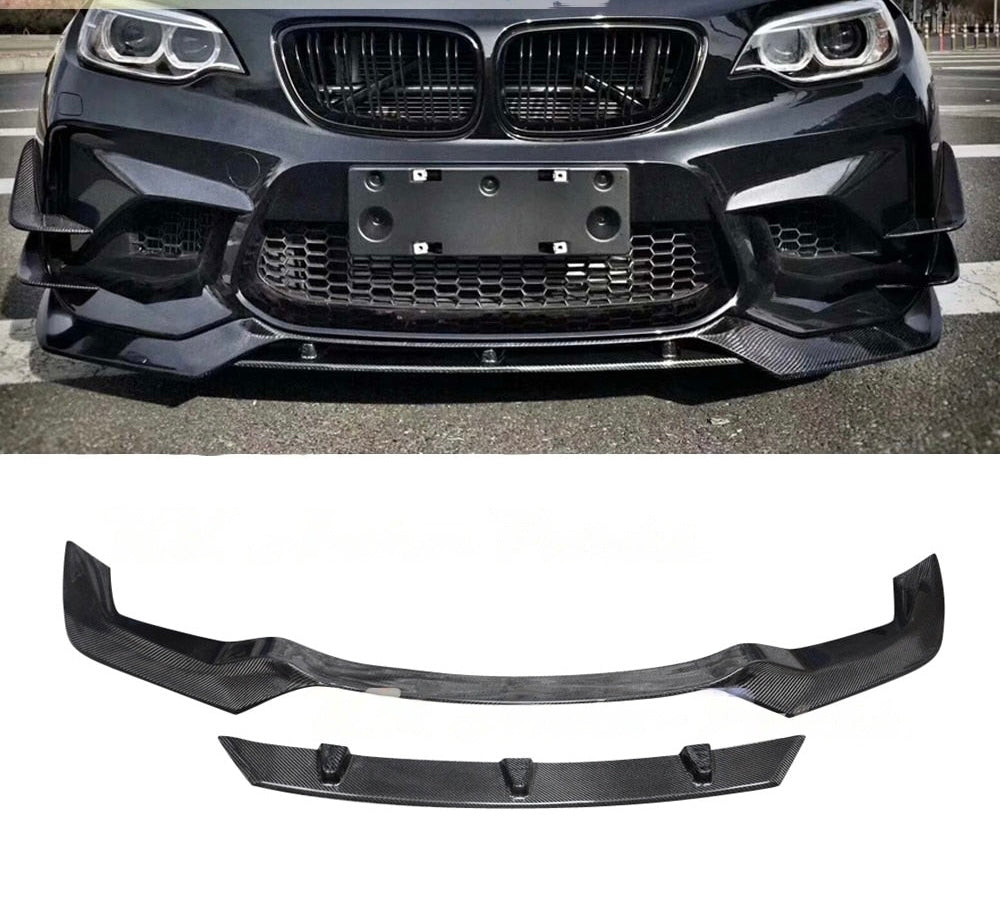 Carbon Fiber Front Splitters passend für BMW F87 M2 Coupe 2016 - 2019