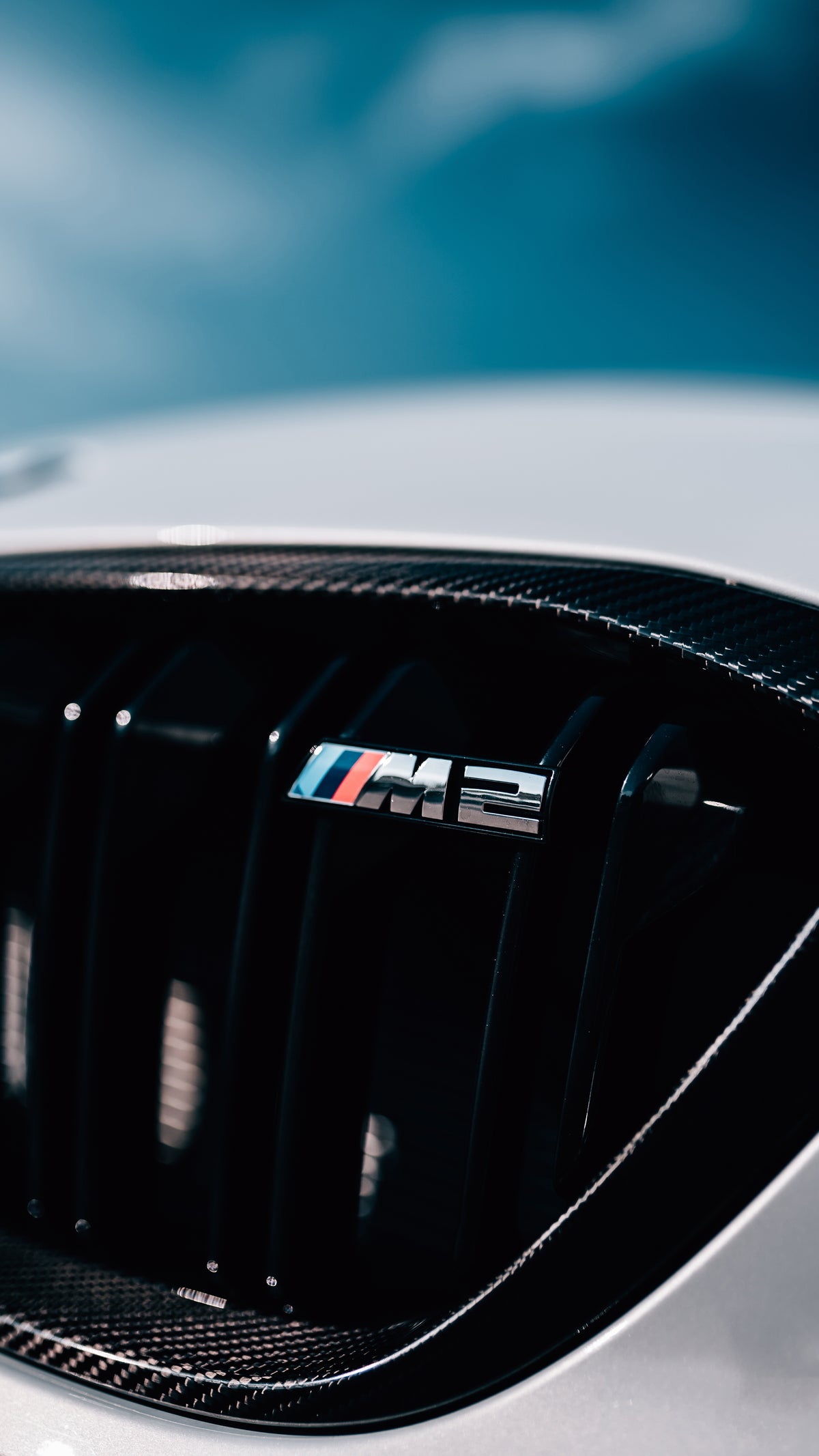 Carbon Fiber Grill Frame passend für BMW F87 M2 Comp