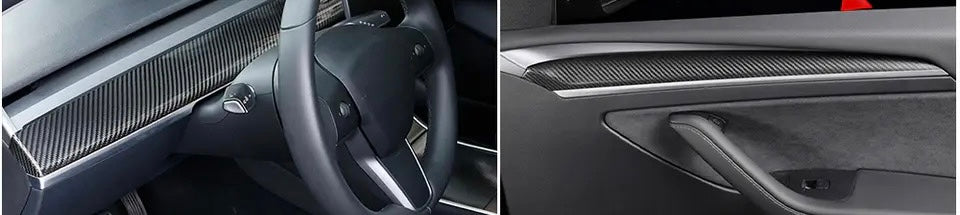 Carbon Fiber Interior Cover passend für Tesla Model 3 Model Y