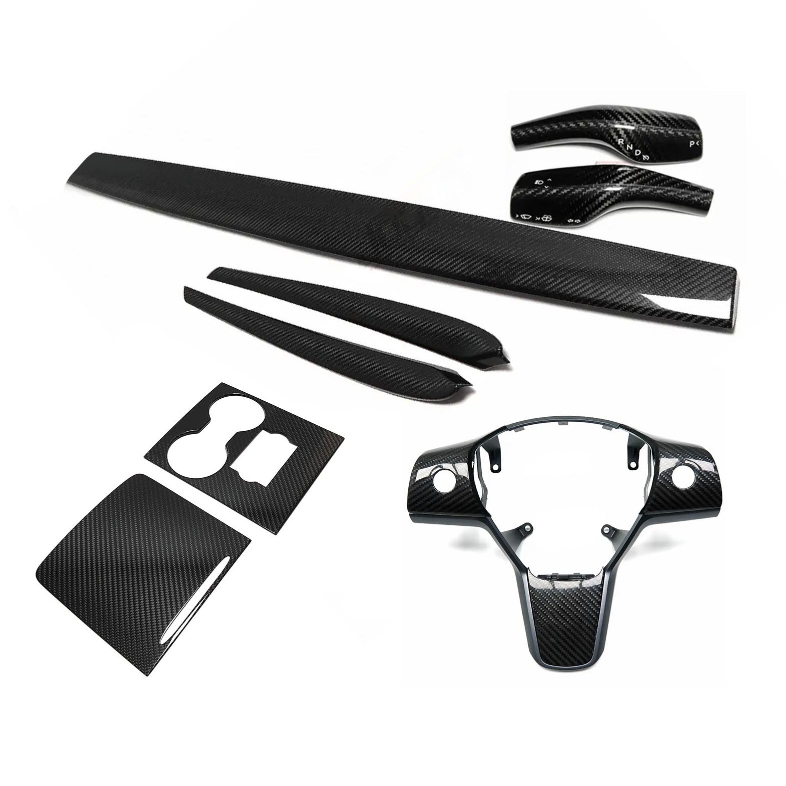 Carbon Fiber Interior Set passend für Tesla Model 3 Y