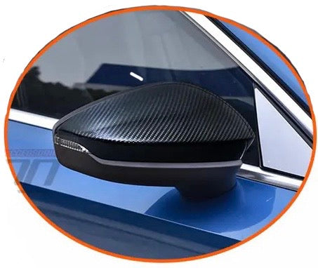 2pcs Carbon Fiber Mirror Cover passend für Audi A3 8Y