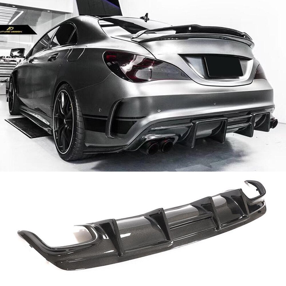 Carbon Fiber Diffuser passend für Mercedes Benz CLA45 W117